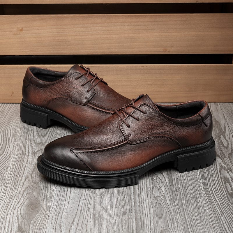 Men's Business Leather Lace-up Shoes: Stylish British Style Casuals
